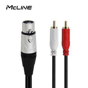 맥라인 캐논 XLR to 2RCA Y 케이블 1.5m MC-HA36