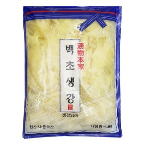 토호 백초생강 1.3kg (업소용) 초절임생강 생강절임 초생강, 1개