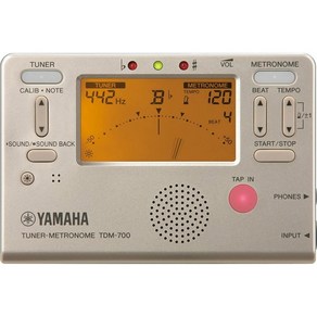 야마하 튜너 메트로놈 박자기 TDM-700G 골드, TDM-700GM(골드-집게포함), 1개