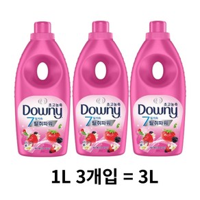 다우니 초고농축 핑크 베리베리와 바닐라크림향 본품, 3L, 1개