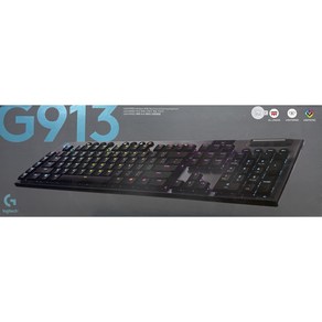 로지텍 G913 무선 게이밍 일반형 키보드 Linea, 혼합색상, 리니어축