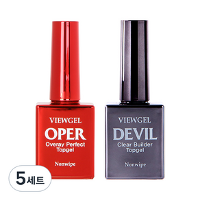 VIEWGEL 오빠 탑젤 10ml + 데빌 탑젤 10ml 세트, 오빠탑젤,데빌 탑젤, 5세트