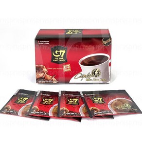 베트남 G7 블랙 인스턴트 커피 무설탕 30g(2gx15 ) x 1개 나짱 롯데마트 Luwak 루왁 족제비 푸꾸옥 다낭 나트랑 커피, 15개, 1개입, 2.5g