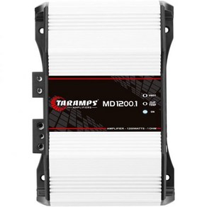 Taamp의 MD 1200.1 풀 레인지 앰프 1200와트 RMS 1 Ohm 채널 고효율 모노 클래스 D Bass Boost Ca 오디오 사운드 모노블록 크로스오버 고출력, 1200 Watts Amplifie, 1개