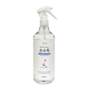 가볍게 뿌려 사용하는 손소독 피아토 클린핸드 세니타이저액(에탄올)500ml, 500ml, 5개