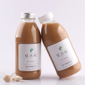 뉴마켓 PET 밀크티 500ml 1개 페트병 더치병 (약 지름 7.1cm x 높이 17.3cm 마개3.8cm)