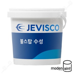 제비스코 불스탑 수성 3.8L 무광 방염 페인트, 투명, 1개