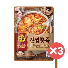 오뚜기 오즈키친 진짬뽕죽 450g, 3개