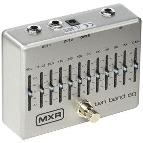 MXR 이펙터 M108S 10 Band EQ 10 밴드 이퀄라이저, 1개