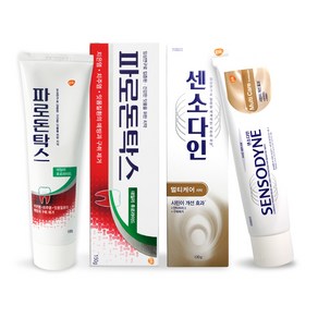 GSK 파로돈탁스 데일리 후로라이드 치약 150g + 센소다인 멀티케어 치약 120g