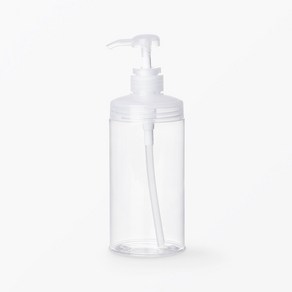 [JAJU/자주] 세척이 편리한 원형 세제 용기_650ml, 투명, 1개