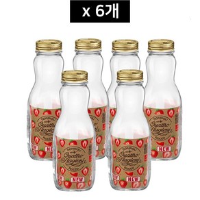 보르미올리 콰트로 밀폐유리병 1000ml _ 6개, 1L