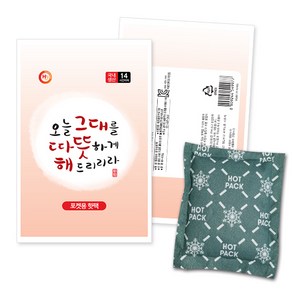 해피데이 [국내생산] 따뜻해 포켓형 핫팩 100g, 50개