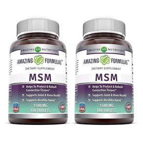 어메이징 뉴트리션 MSM 1500mg, 2개, 180정