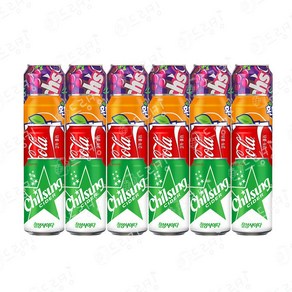 탄산음료 4종 콜라 사이다 환타 웰치 350ml x 24캔 세트, 1세트, 8.4L
