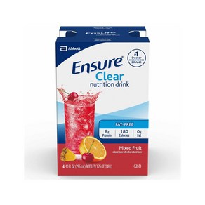 Ensue Clea 엔슈어 클리어 뉴트리션 드링크 4개입, 4개, 296ml