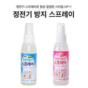 정전기방지 스프레이 건조한 겨울철 60ml 2옵션 [Anti-Static Electicity Spay fo Dy Weathe Winte Hebal/Rose Scent], 허브향(Hebal)