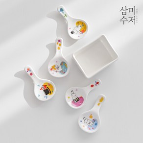 [삼미] 무민 프렌즈 원형수저받침 1P(5종중 택1), 리틀마이(S5), 상세 설명 참조, 1개