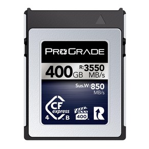 ProGrade Digital CFexpress 4.0 Type B IRIDIUM 400GB VPG400 3550MBs 3000MBs) 메모리 카드 (최대