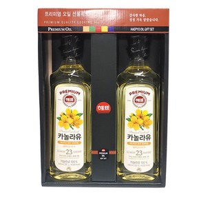 해표 카놀라유 2병 추석 명절 선물세트 택1, 500ml, 2개