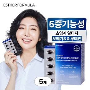 여에스더 초임계 알티지 오메가3 & 루테인 플러스, 60정, 5개