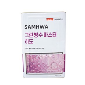 삼화페인트 옥상방수 우레탄페인트 원샷탄 중도18kg 녹색, 그린방수마스터 하도 14L 투명, 1개