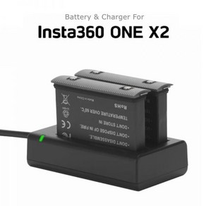 Insta360 ONE X2 용 1700mAh 배터리 팩 충전식 리튬 Insta 360 고속 충전 허브 액세서리, 1battey, X-10)1) 1battey