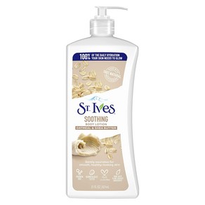 세인트이브스 수딩 오트밀 앤 시어버터 바디 케어 로션 621ml St. Ives Body Lotion Oatmeal and Shea Butte, 1개