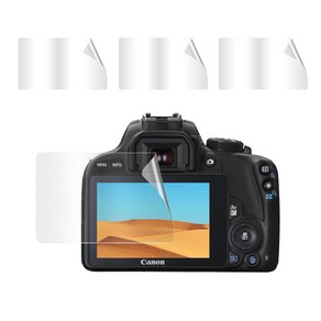 캐논 EOS 100D 카메라 기스 방지 PET 액정 보호 필름 3매입, 액정필름3매세트, 3개