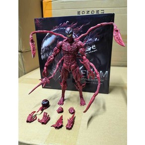 마블 베놈 카니지 레드 스파이더맨 가동 액션 21cm 피규어, Canage Venom, 1개