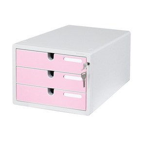 카파 칼라 서류함 3단 핑크 kes*5874xi, Pink(핑크), 3단 1개