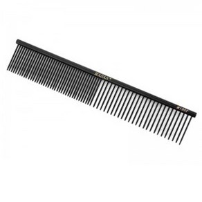 마단 블랙 콤 M191T Comb 일자빗 코팅빗 엉킴제거빗 강아지빗 파인/코스빗, 1개, Black