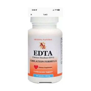 Aizona Natual Edta 600 mg 100 Caps Fast Fee Shipping 781086