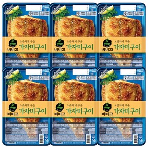 비비고 생선구이 6팩, 70g, 6개