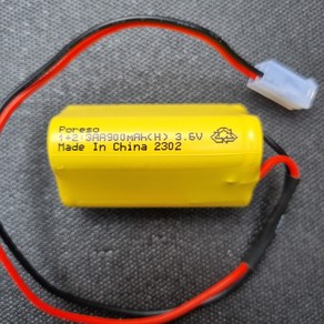 토탈소방안전 (주)화경산업 계단통로유도등 소방배터리 밧데리 건전지 AA3.6V900mAh, 1개