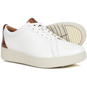 핏플랍 랠리 LEATHER WHITE BRONZE WOMEN METALLIC BACK TAP SNEAKERS (DQ3-B16)