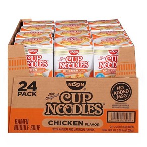 Nissin 닛신 컵라면 치킨 맛 64g x24개입 Cup Noodles Chicken Flavo, 24개