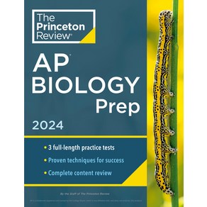 (영문도서) Pinceton Review AP Biology Pep 26th Edition: 3 Pactice Tests + Complete Content Review + ... Papeback, English, 9780593517031