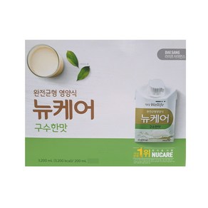 뉴케어 구수한맛 200ml x 16팩 / 선물용 선물포장 가장친숙한맛 완전균형영양식 식사대용식, 16개