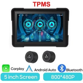 무선 애플 카플레이 안드로이드 자동차 전자 오토바이 방수 GPS 내비게이션, TPMS, 1개