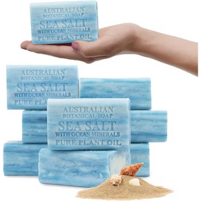 Australian Botanical Soap 오스트레일리안 보태니컬 솝 씨 솔트+오션 미네랄 200g 8팩