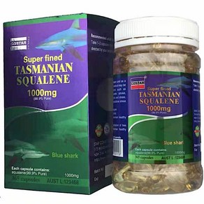 COSTAR 호주 코스타 Tasmanian Squalene 타스마니안 스쿠알렌 상어간유 1000mg 블루샤크 청상어 365정 1통, 1개