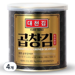 대천김 곱창김 캔, 30g, 4개