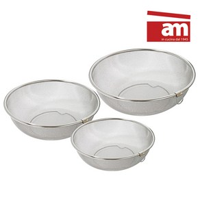1+1+1 [백화점 입점브랜드am] 국산 304스텐 채망 2종 3종 세트 소+중+대 채반 믹싱볼, 1세트, 채반(소+대)