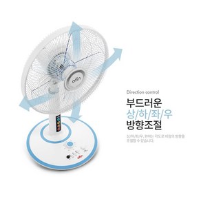 에이핀 14인치 스탠드형 선풍기 5엽날개 3단 바람 조절 AF-1402SF [블루], 선풍기 에이핀14인치 AF-1402SF[블루]