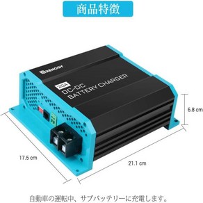 Renogy DC-DC 12V 20A 주행 충전기 서브 배터리, 01 주행 충전기 20A, 1개