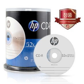 HP CD-R 52X 700MB 100p + 케익 트레이