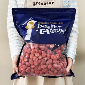 [대용량 1kg] 동결건조 미니딸기칩 건딸기과 동결건조 과일칩 대용량 간식 아이간식 쫀득쿠키 재료 베이킹, 1000g, 1개