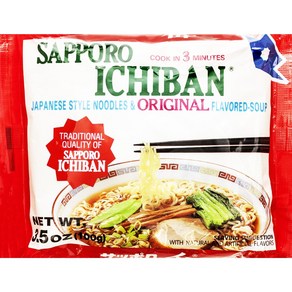 Sappoo Ichiban Oiginal Ramen Noodles 3.5 Ounce (Pack of 12) 삿포로 이치방 오리지널 라면 3.5온스(12팩), 1개, 99g