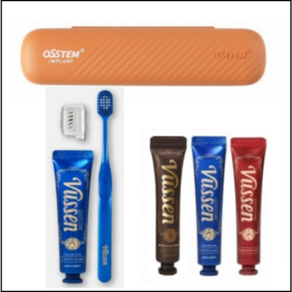 오스템 뷰센 휴대용 여행용 양치키트 1세트 (+휴대용 치약 혼합 3종), 1개, 40ml, 뷰센 S 시린이케어